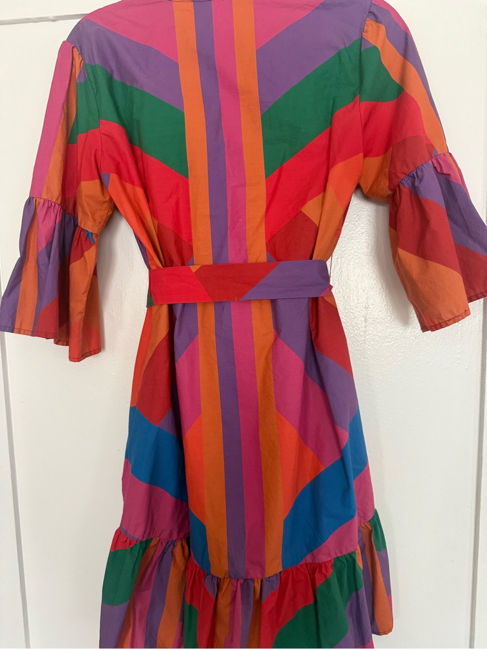 FARM Rio Bright Multicolor Chevron Mini Dress - Picture 3 of 7